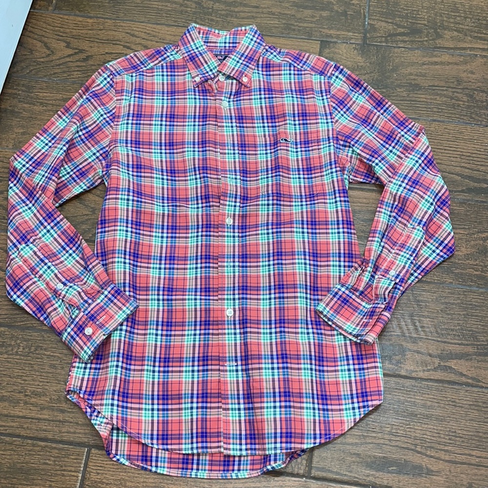 VV men’s slim fit tucker plaid shirt